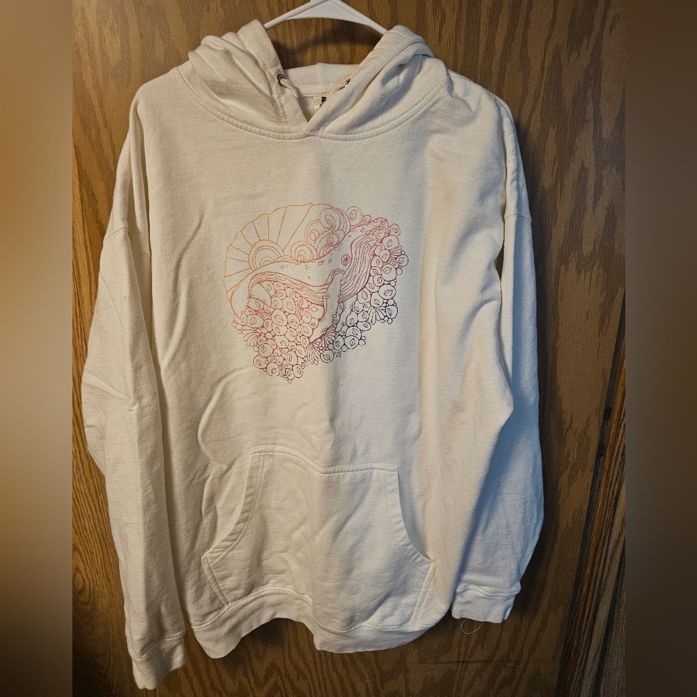 Octopus Ink Rainbow Whale Hoodie